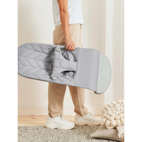 Ριλάξ Babybjorn Bliss Woven Petal Quilt Light Grey