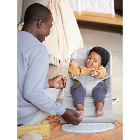 Ριλάξ Babybjorn Bliss Woven Petal Quilt Light Grey