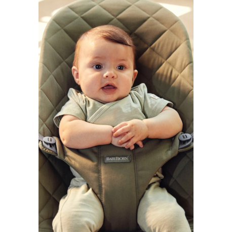 Ριλάξ Babybjorn Bliss Woven Classic Quilt Dark green
