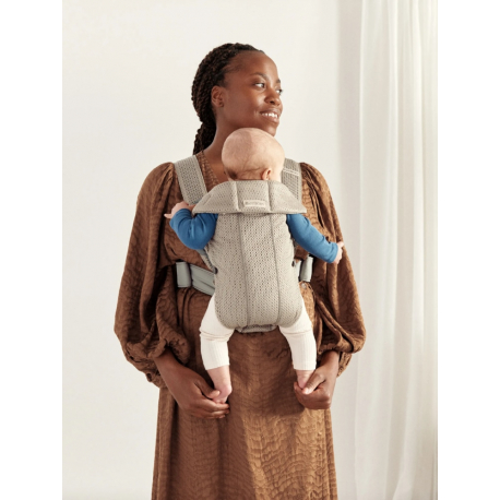 Μάρσιπος Babybjorn Mini 3D Mesh Grey beige