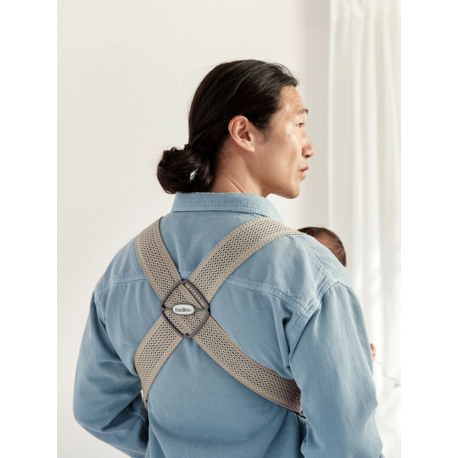 Μάρσιπος Babybjorn Mini 3D Mesh Grey beige