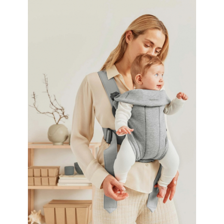 Μάρσιπος Babybjorn Mini 3D Jersey Light Grey