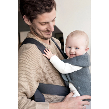Μάρσιπος Babybjorn Mini 3D Jersey Dark Grey