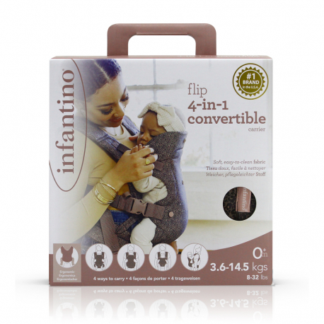 Μάρσιπος Infantino® Flip 4-in-1 Convertible Carrier Leopard