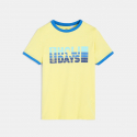 Okaidi T-shirt a message jaune garcon