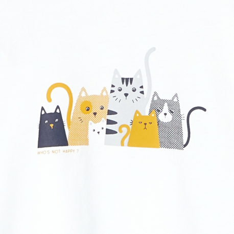Obaibi Μπλούζα με μοτίφ γάτες
