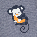 Obaibi Combi courte singe bleu bebe garcon