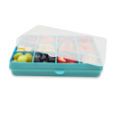 Δοχείο για σνακ με χωρίσματα Melii Snackle Box Blue