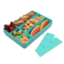 Δοχείο για σνακ με χωρίσματα Melii Snackle Box Blue
