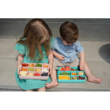 Δοχείο για σνακ με χωρίσματα Melii Snackle Box Blue