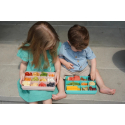 Δοχείο για σνακ με χωρίσματα Melii Snackle Box Blue