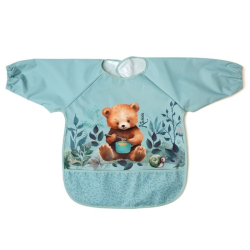 Ποδιά αδιάβροχη με μανίκια Kiokids® Little Bear Μέντα