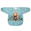 Ποδιά αδιάβροχη με μανίκια Kiokids® Little Bear Μέντα